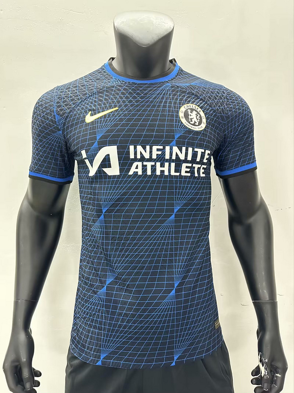 AAA Quality Chelsea 23/24 Away Black/Blue Sponsor Jersey(Player)